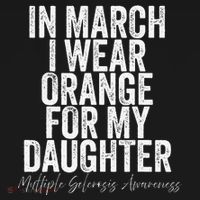 In March I Wear Orange for my Daughter MS Women's Hoodie thumb 2