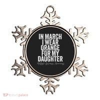 In March I Wear Orange for my Daughter MS Ornament thumb 0