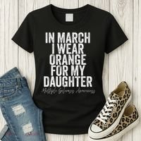 In March I Wear Orange for my Daughter MS Women's T-Shirt thumb 3