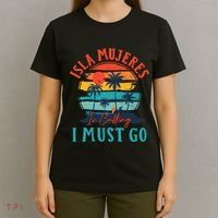 Isla Mujeres Is Calling I Must Go Beach Vacation Vintage T-Shirt thumb 4