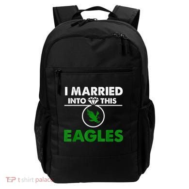 i married into this eagles design Quote apparel cool saying Backpack