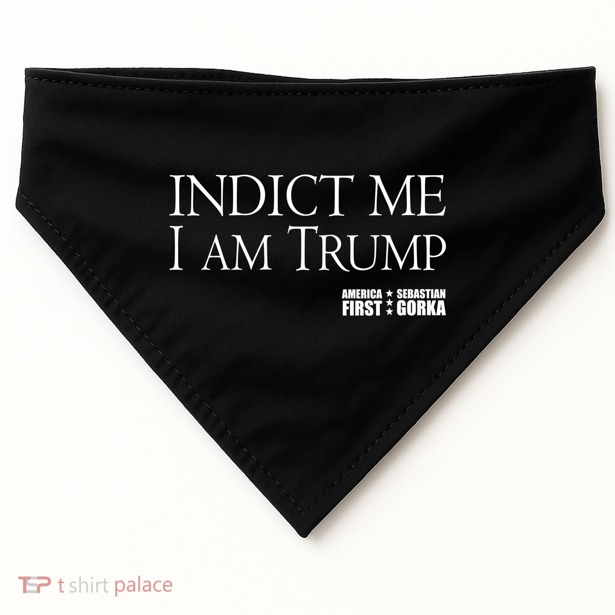 Indict Me I Am Trump America First USA-Made Doggie Bandana