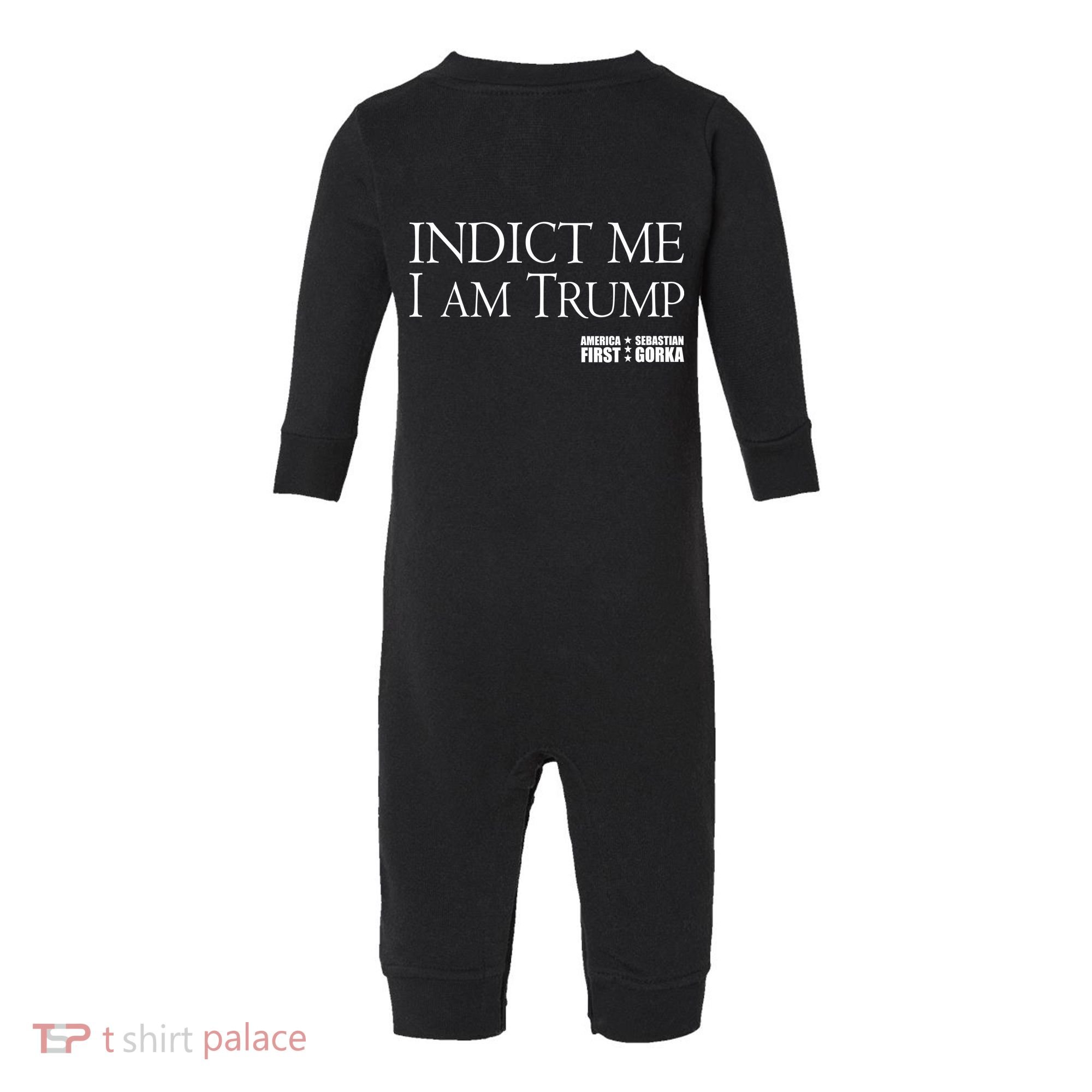 Indict Me I Am Trump America First Infant Fleece One Piece
