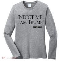 Indict Me I Am Trump America First Women's Long Sleeve Shirt thumb 0