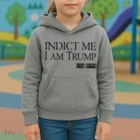 Indict Me I Am Trump America First Kids Hoodie thumb 3