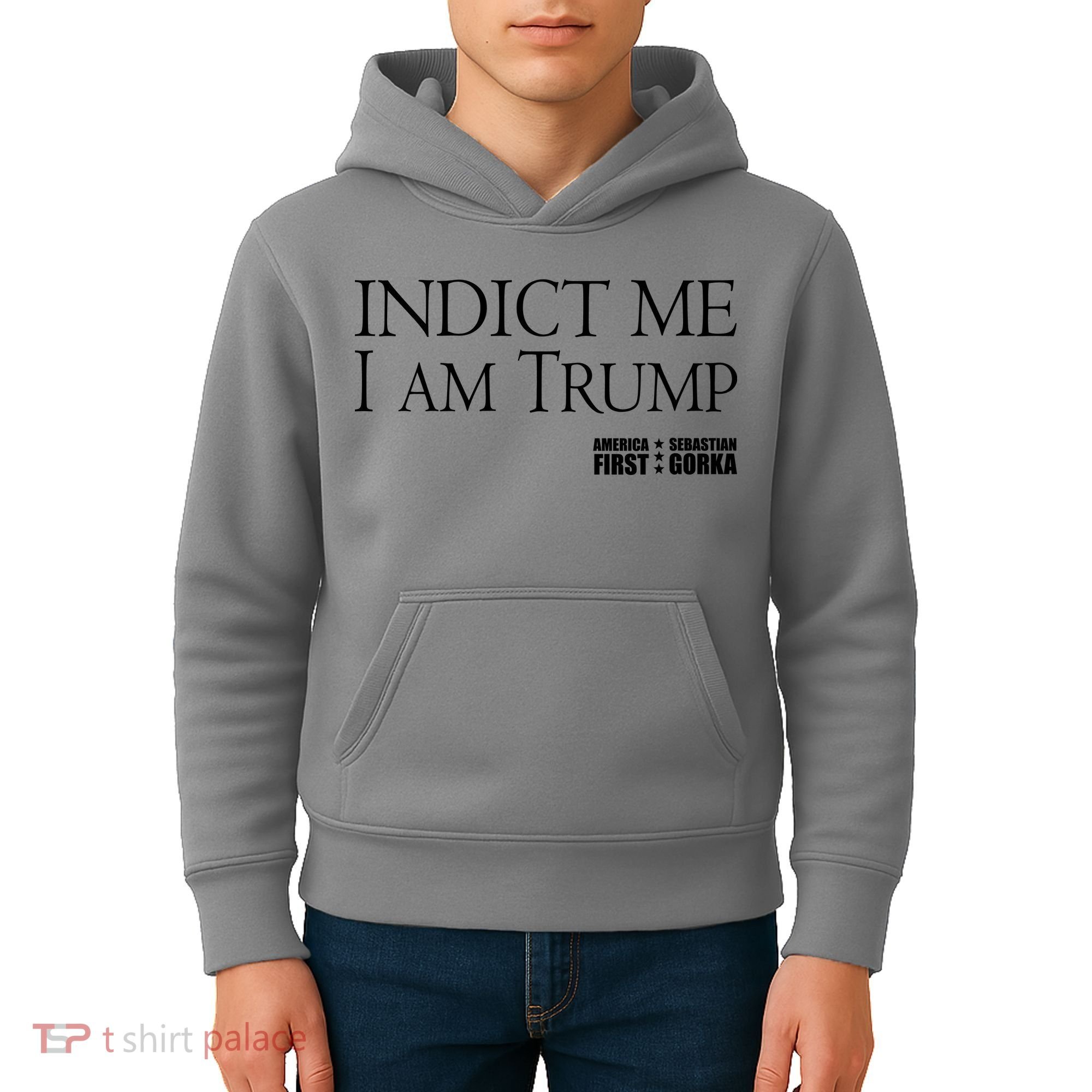 Indict Me I Am Trump America First Kids Hoodie