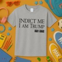Indict Me I Am Trump America First Kids T-Shirt thumb 3
