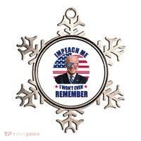 Impeach Me I Won't Even Remember Joe Biden American Flag Funny Ornament thumb 0