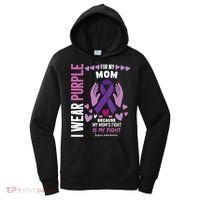 In May I Wear Purple For My Mom Lupus Awareness Lupus Fighter Lupus Supporter Women's Hoodie thumb 0