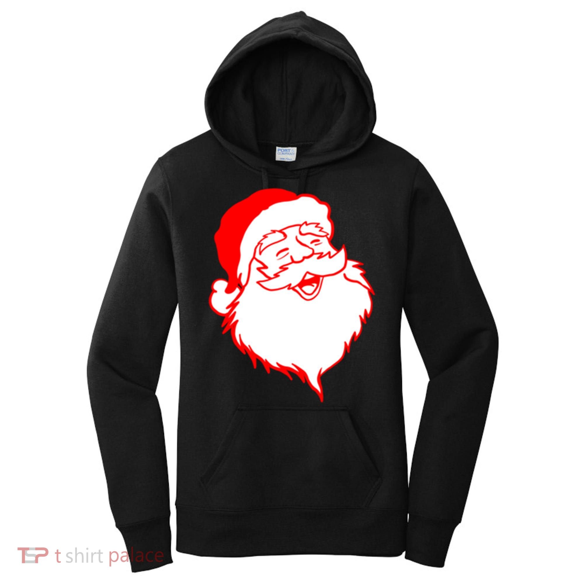 In My Jolly Era Merry Christmas Retro Santa Claus Gift Women's Hoodie