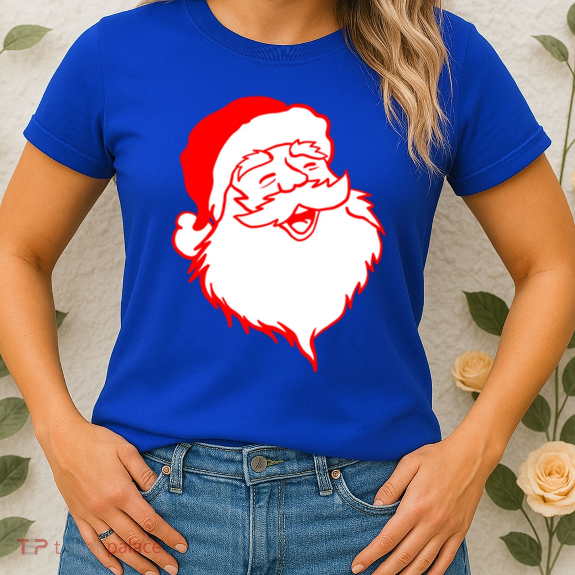 In My Jolly Era Merry Christmas Retro Santa Claus Gift Women's T-Shirt