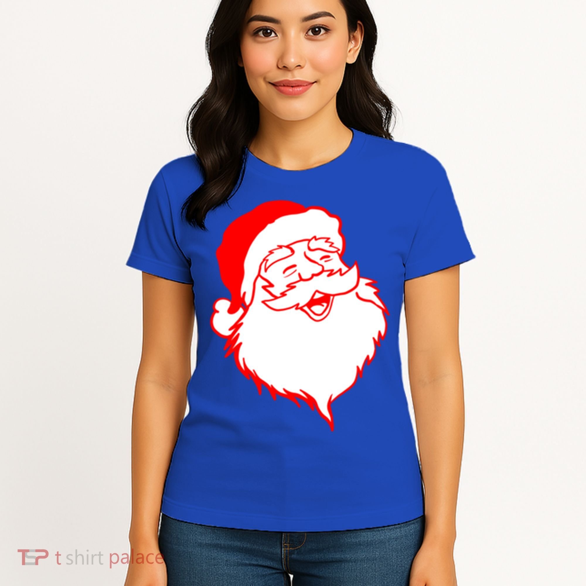 In My Jolly Era Merry Christmas Retro Santa Claus Gift Women's T-Shirt