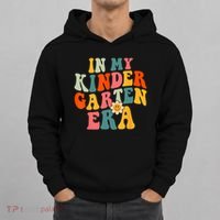 In My Kindergarten Teacher Era Shirts Kinder Groovy Retro Hoodie thumb 0