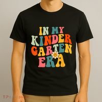 In My Kindergarten Teacher Era Shirts Kinder Groovy Retro T-Shirt thumb 3