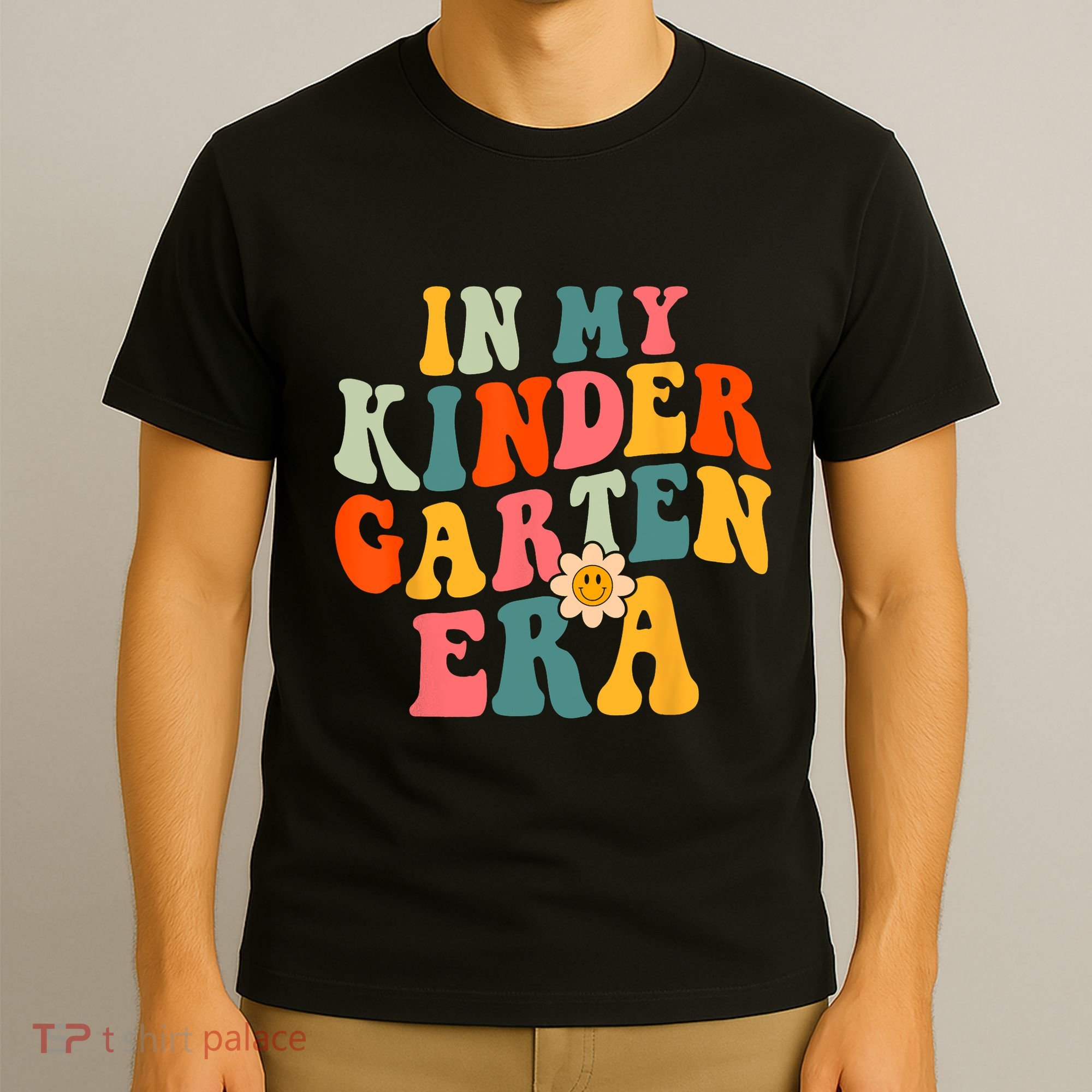 In My Kindergarten Teacher Era Shirts Kinder Groovy Retro T-Shirt