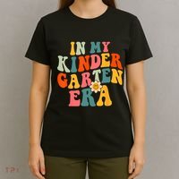 In My Kindergarten Teacher Era Shirts Kinder Groovy Retro T-Shirt thumb 4