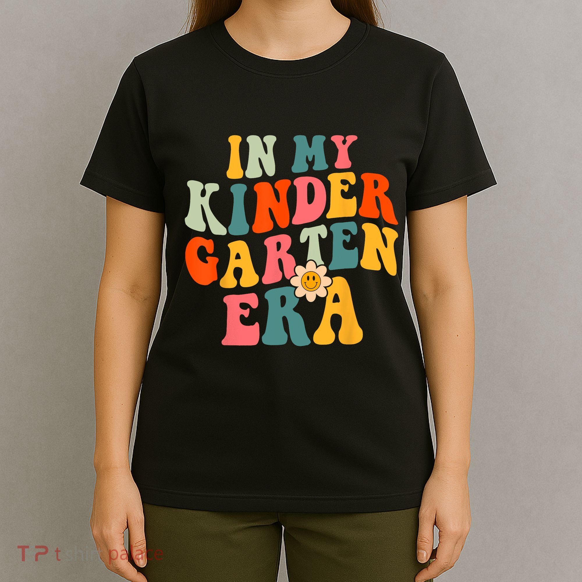 In My Kindergarten Teacher Era Shirts Kinder Groovy Retro T-Shirt