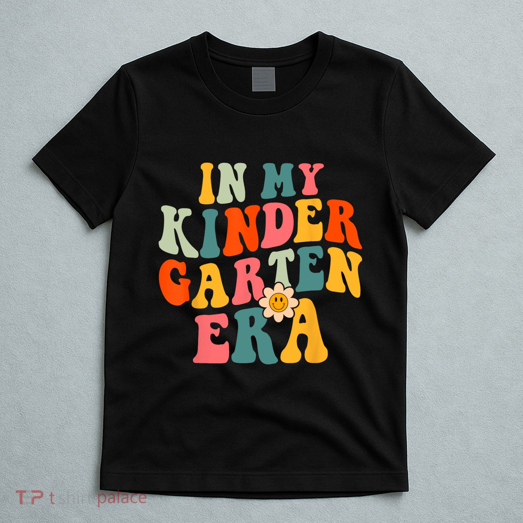 In My Kindergarten Teacher Era Shirts Kinder Groovy Retro T-Shirt
