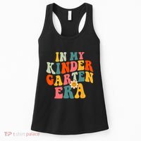 In My Kindergarten Teacher Era Shirts Kinder Groovy Retro Women's Tank Top thumb 0