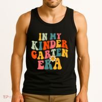 In My Kindergarten Teacher Era Shirts Kinder Groovy Retro Tank Top thumb 3
