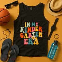 In My Kindergarten Teacher Era Shirts Kinder Groovy Retro Tank Top thumb 4