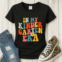 In My Kindergarten Teacher Era Shirts Kinder Groovy Retro Women's T-Shirt thumb 3