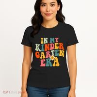 In My Kindergarten Teacher Era Shirts Kinder Groovy Retro Women's T-Shirt thumb 4