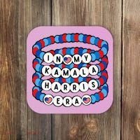 In My Kamala Harris Era Harris Democrat Harris 2024 Bracelet Coaster thumb 0