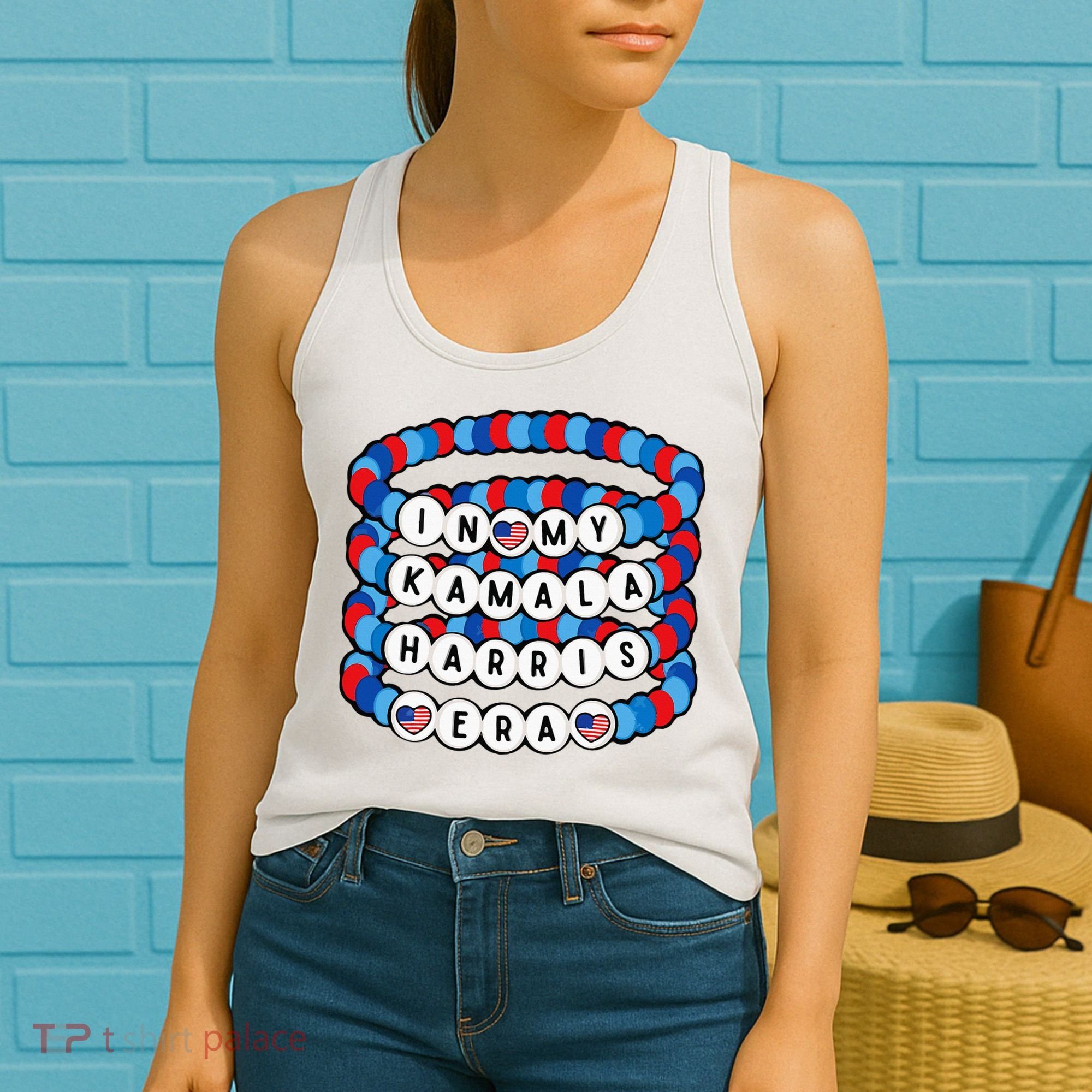 In My Kamala Harris Era Harris Democrat Harris 2024 Bracelet Women's Tank Top