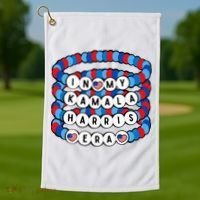 In My Kamala Harris Era Harris Democrat Harris 2024 Bracelet Golf Towel thumb 1