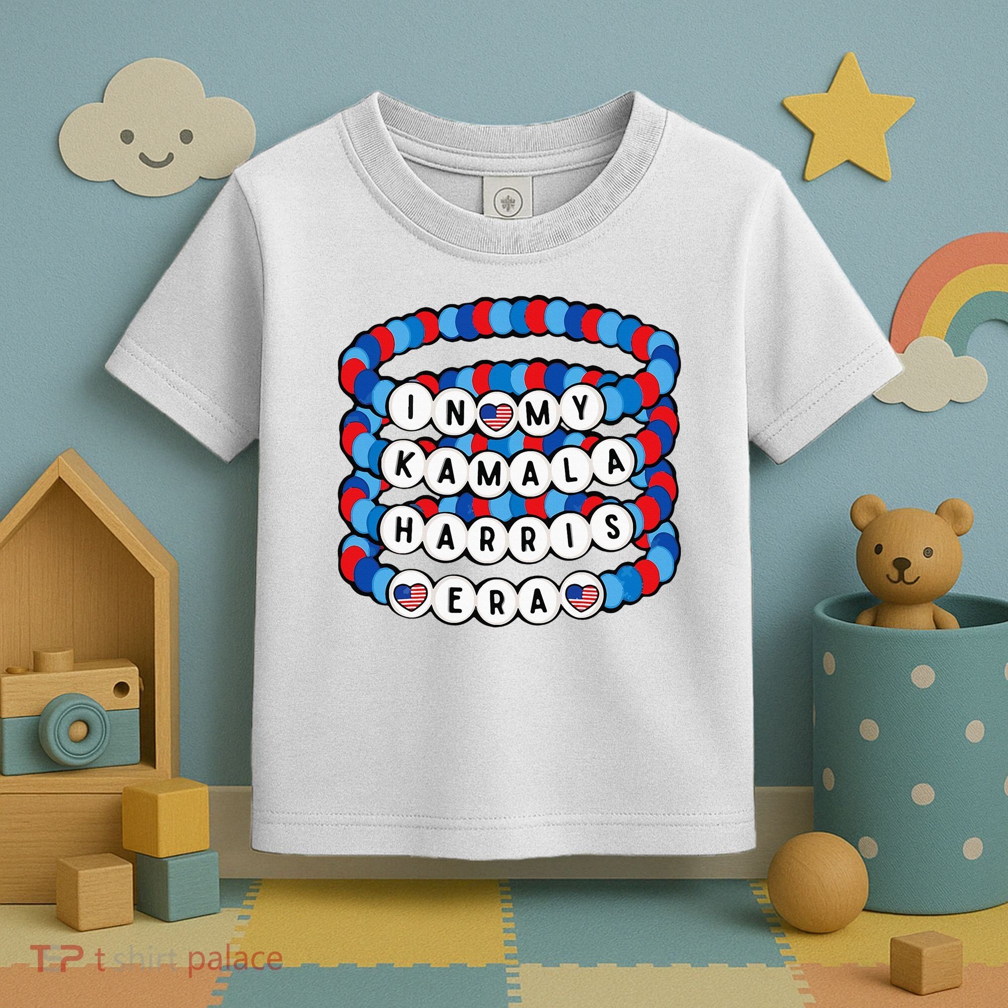 In My Kamala Harris Era Harris Democrat Harris 2024 Bracelet Toddler T-Shirt