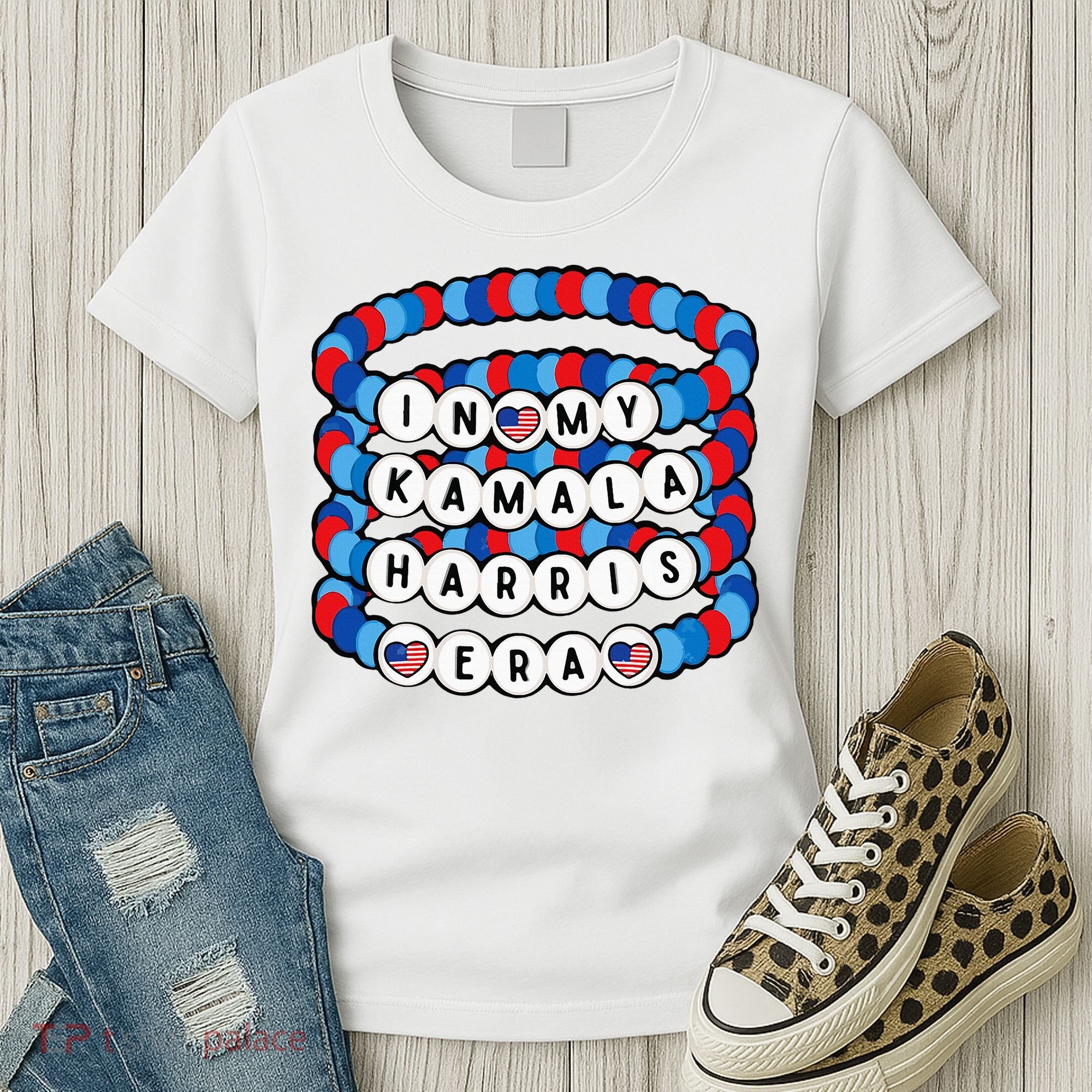 In My Kamala Harris Era Harris Democrat Harris 2024 Bracelet Women's T-Shirt