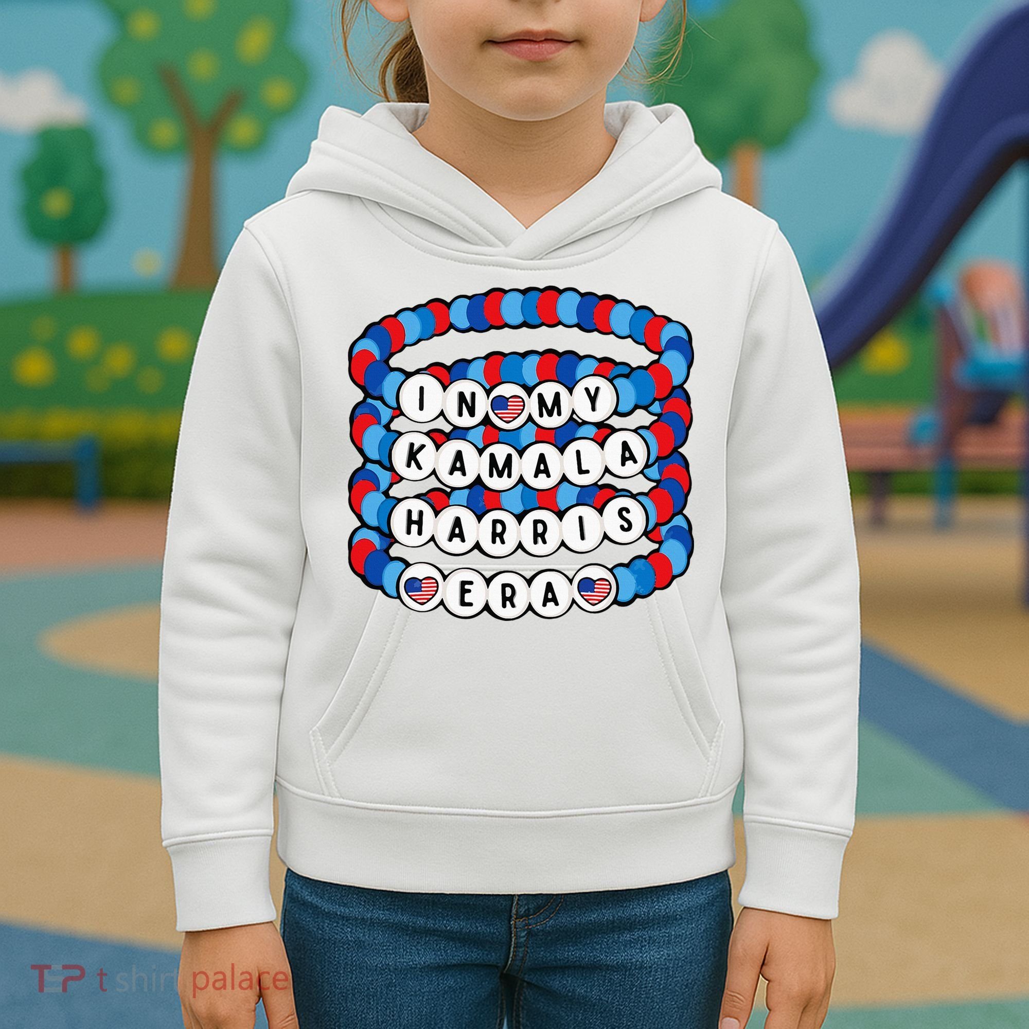 In My Kamala Harris Era Harris Democrat Harris 2024 Bracelet Kids Hoodie