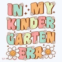 In My Kindergarten Era Groovy Kindergarten Back To SchooL Hoodie thumb 2