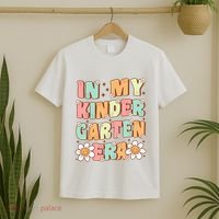 In My Kindergarten Era Groovy Kindergarten Back To SchooL T-Shirt thumb 2