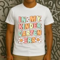 In My Kindergarten Era Groovy Kindergarten Back To SchooL T-Shirt thumb 3