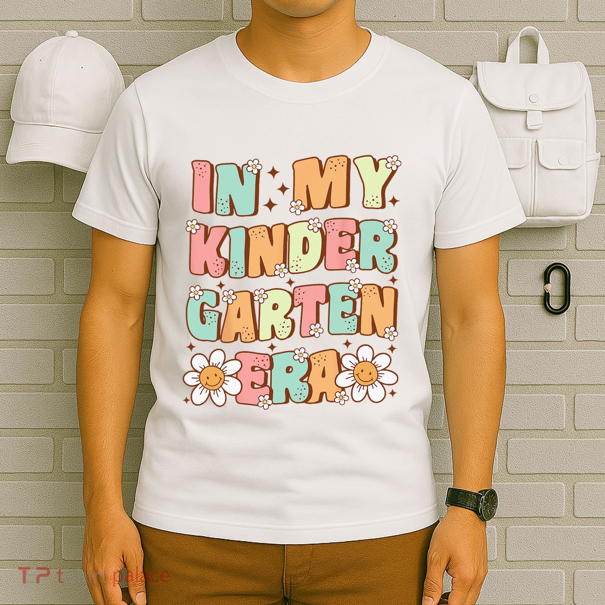 In My Kindergarten Era Groovy Kindergarten Back To SchooL T-Shirt