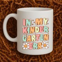In My Kindergarten Era Groovy Kindergarten Back To SchooL Coffee Mug thumb 2