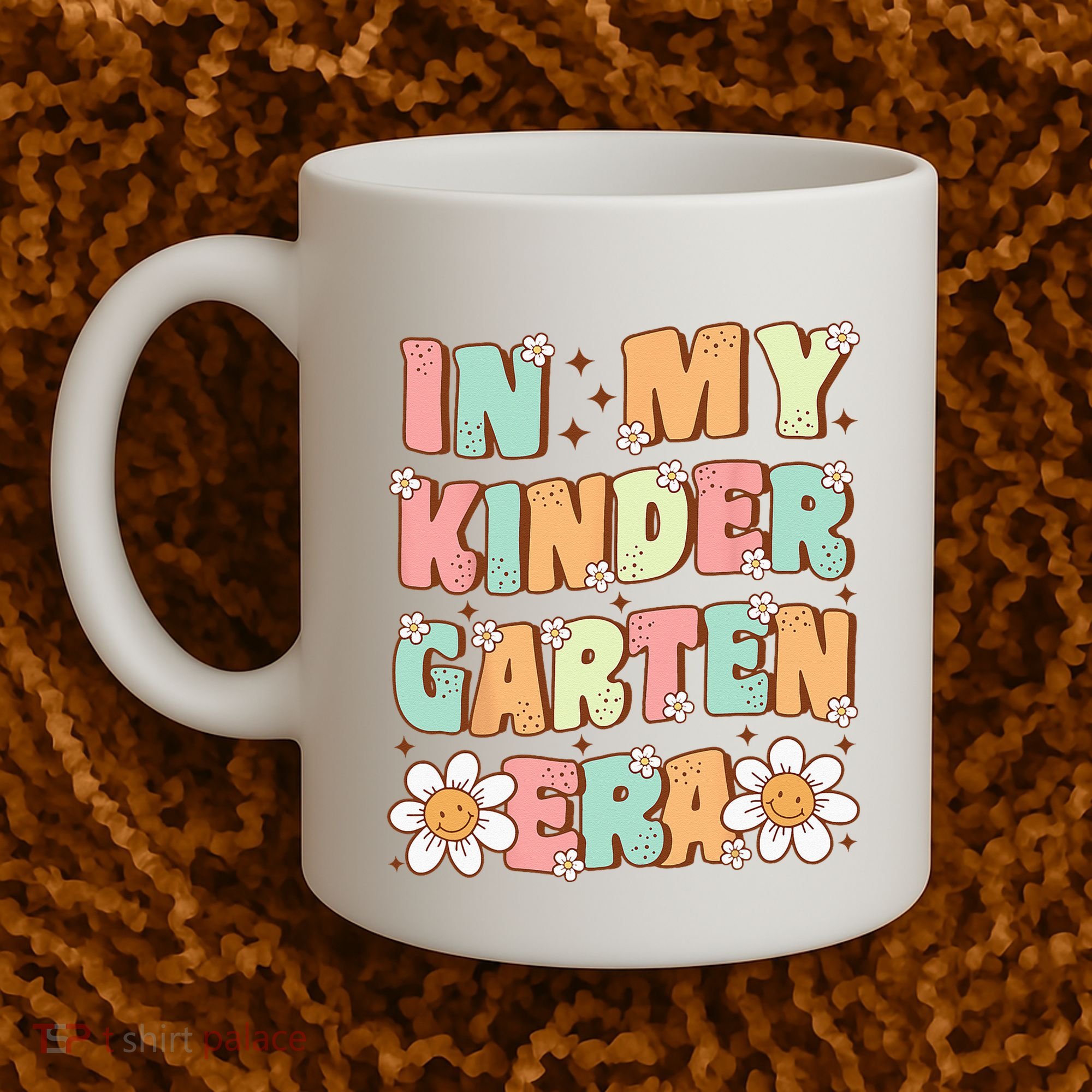 In My Kindergarten Era Groovy Kindergarten Back To SchooL Coffee Mug