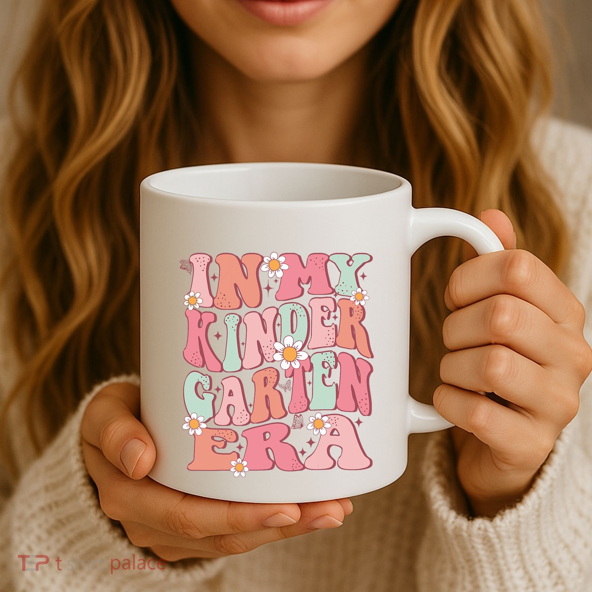 In My Kindergarten Era Girl Cute Back To School Kindergarten Coffee Mug