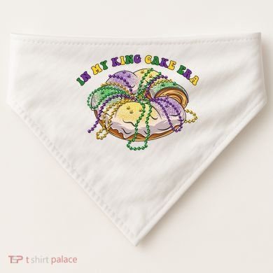 In My King Cake Era Mardi Gras USA-Made Doggie Bandana