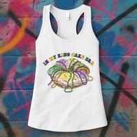 In My King Cake Era Mardi Gras Women's Tank Top thumb 3