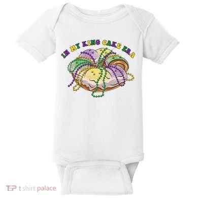 In My King Cake Era Mardi Gras Baby Bodysuit