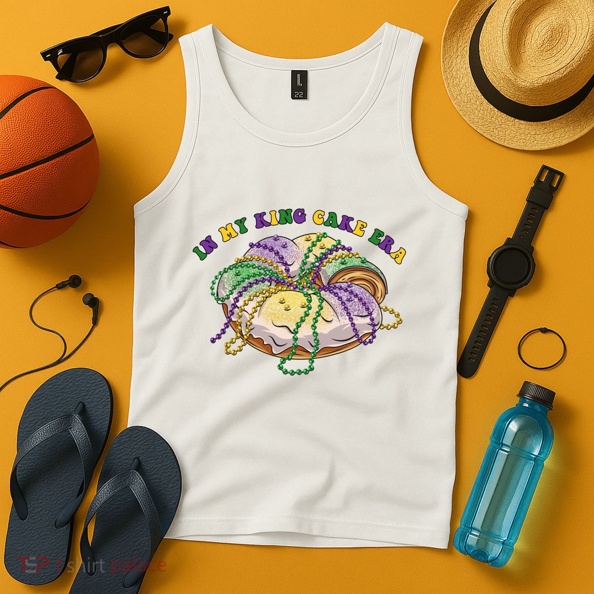 In My King Cake Era Mardi Gras Tank Top