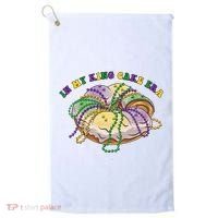 In My King Cake Era Mardi Gras Golf Towel thumb 0