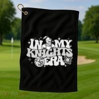 In My Knights Era Back To School Mascot Spirit Game Squad Golf Towel thumb 1