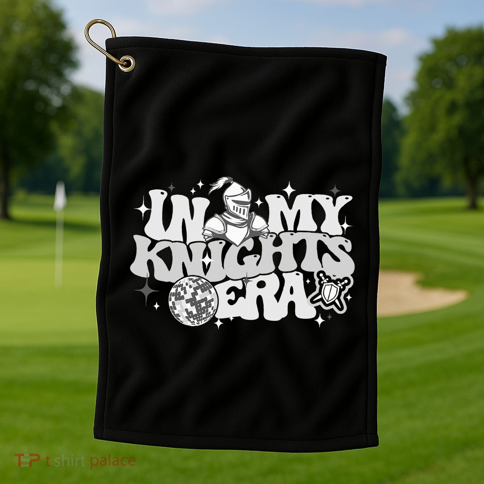 In My Knights Era Back To School Mascot Spirit Game Squad Golf Towel