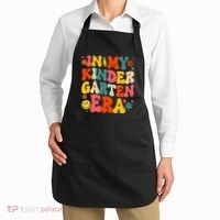 In My Kindergarten Era Retro Back To School Teacher Student Gift Apron thumb 2