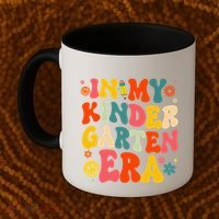 In My Kindergarten Era Retro Back To School Teacher Student Gift Coffee Mug thumb 2