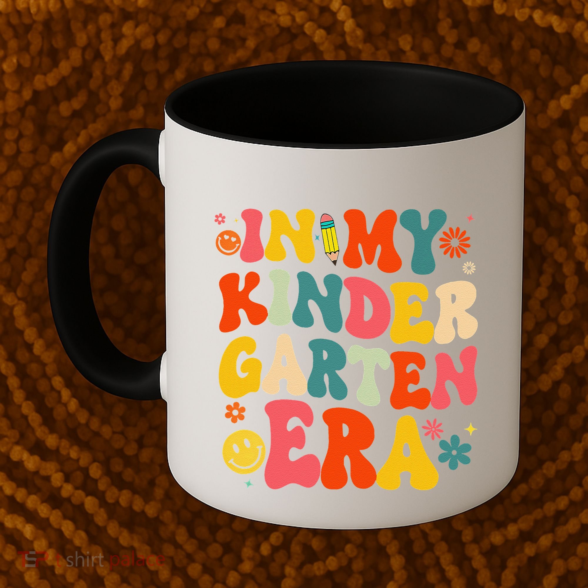 In My Kindergarten Era Retro Back To School Teacher Student Gift Coffee Mug